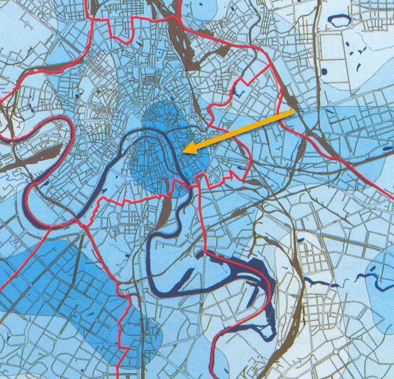 Карта радиационного фона в москве
