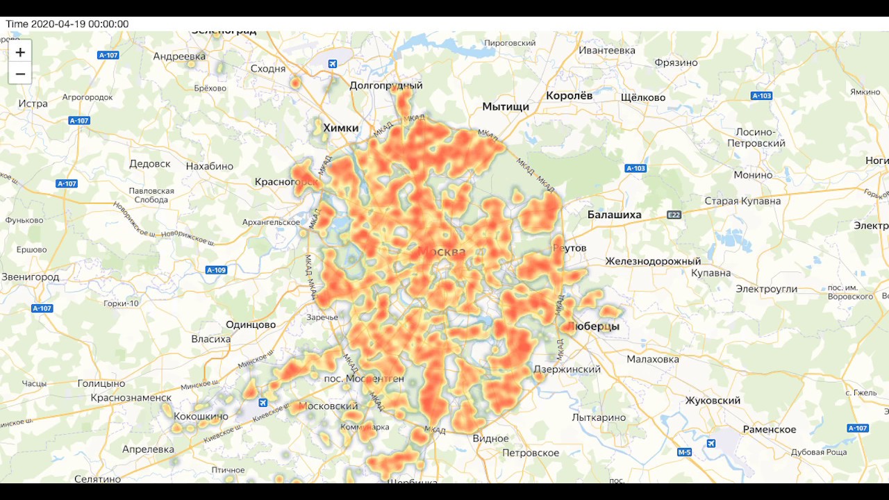 Карта экологии новой москвы