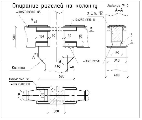 Сборка ригеля